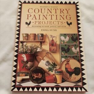 Country Painting Projects Book Emma Hunk - Vintage 1996 - Complete Projects